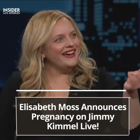 Elisabeth Moss announced on Jimmy Kimmel Live! that she is expecting her first child.