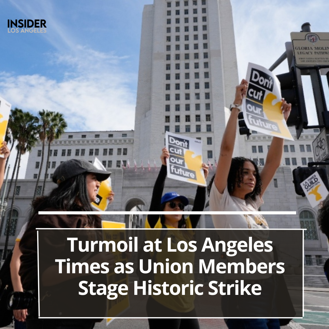 Approximately 400 Los Angeles Times union members went on strike for one day, the first time in the newspaper's history.