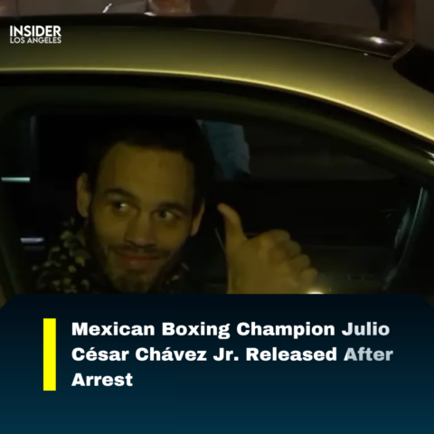 After being arrested, boxing world champion Julio César Chávez Jr. was freed from police custody.