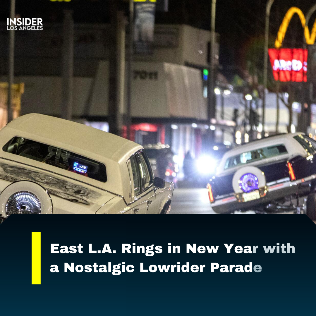 Families came in East Los Angeles to witness a one-of-a-kind procession such as classic Impalas and Monte Carlos.