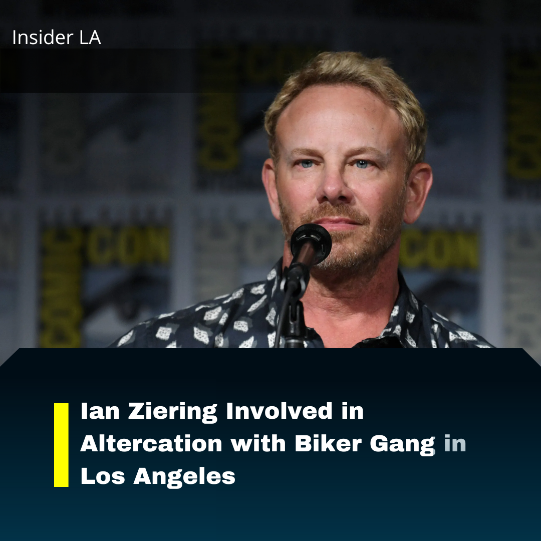 TMZ received camera evidence of Ian Ziering, who was allegedly attacked by a biker gang on Hollywood Blvd in Los Angeles.