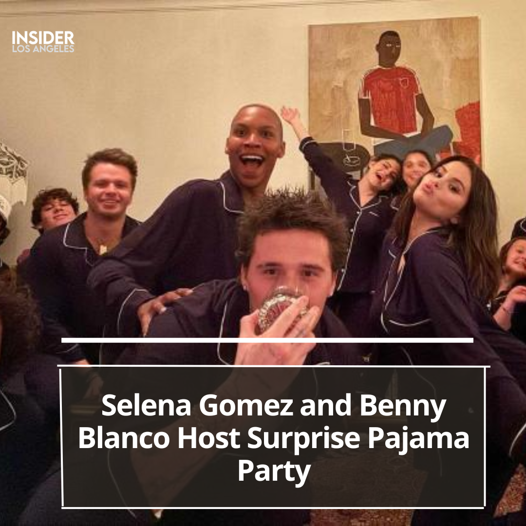 Selena Gomez and Benny Blanco surprised Gomez's best pal with a pajama-themed birthday party.