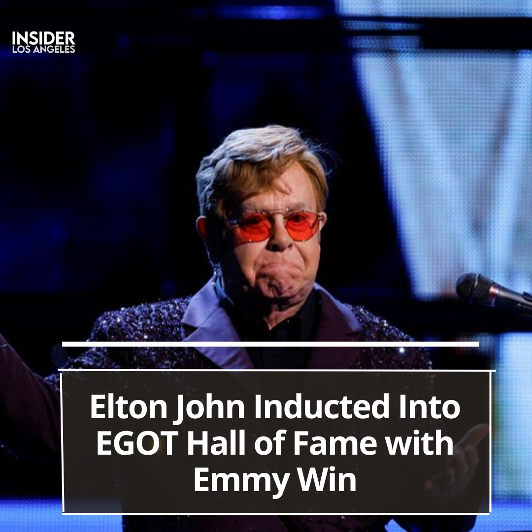 Elton John was admitted into the EGOT Hall of Fame after winning an Emmy.