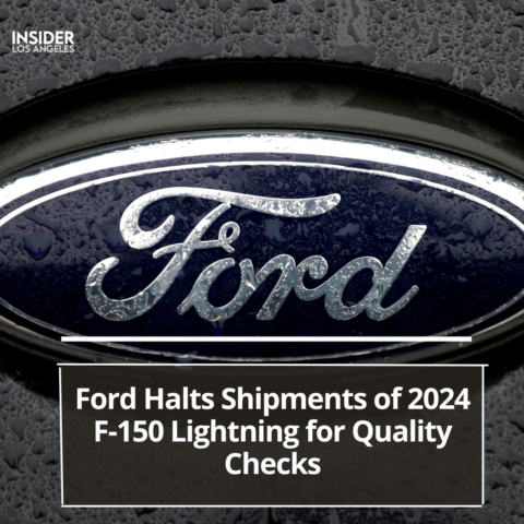 Ford Motor Company announced on Friday the suspension of shipments for all 2024 model year F-150 Lightning electrified pickup vehicles.