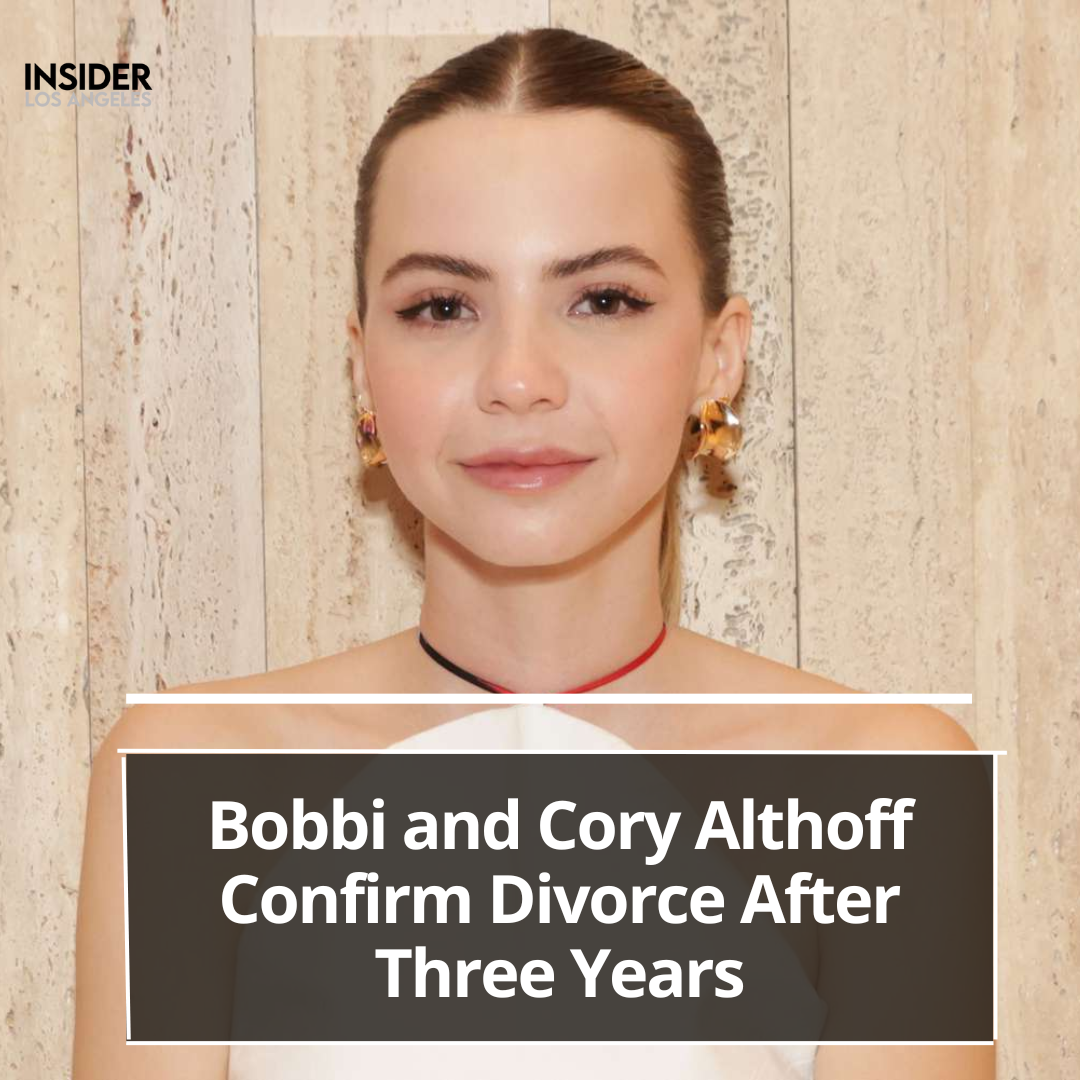 Bobbi Althoff confirmed the end of her marriage to husband Cory Althoff, saying that they have filed for divorce.