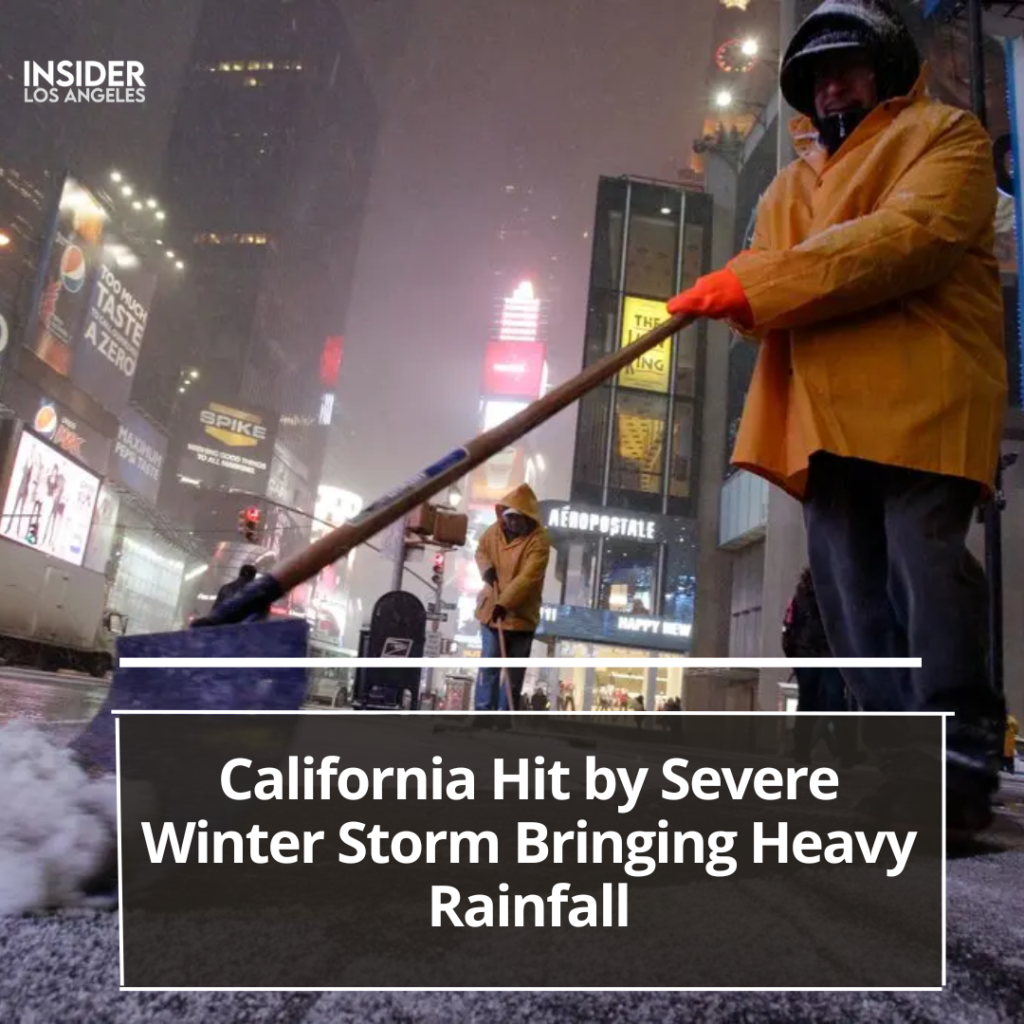 A severe winter storm hit California, inundating the Santa Barbara airport with up to 10 inches of rain.
