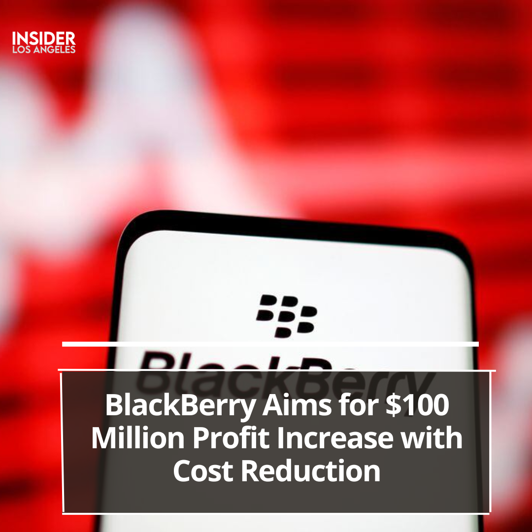 BlackBerry revealed aims to raise annual profits by an additional $100 million.