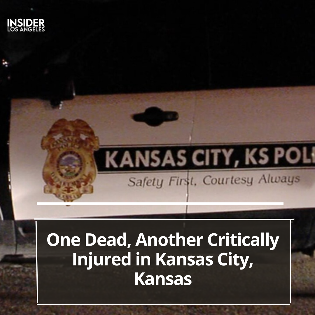 Kansas police were summoned to the site of a double shooting in which one person was killed and another was injured.