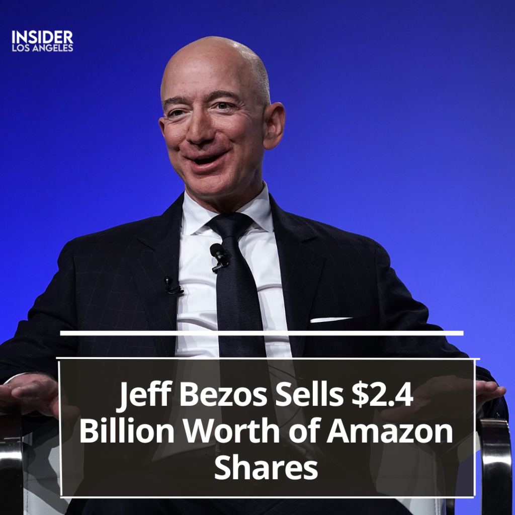 Jeff Bezos has sold an extra 14 million shares of the tech behemoth, for a total of almost $2.4 billion.