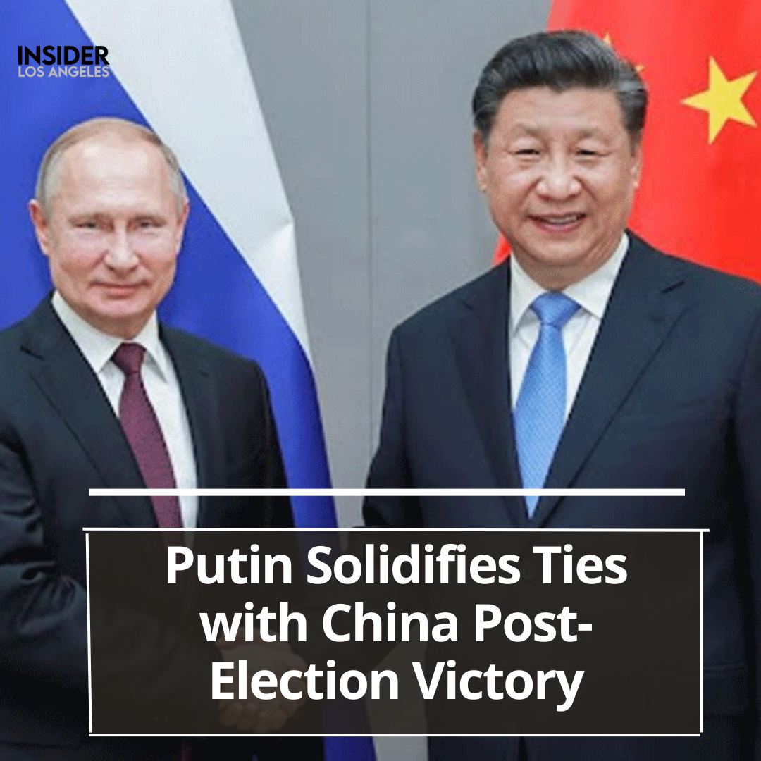 Russian President Vladimir Putin wasted no time in reinforcing Russia's close ties with China.