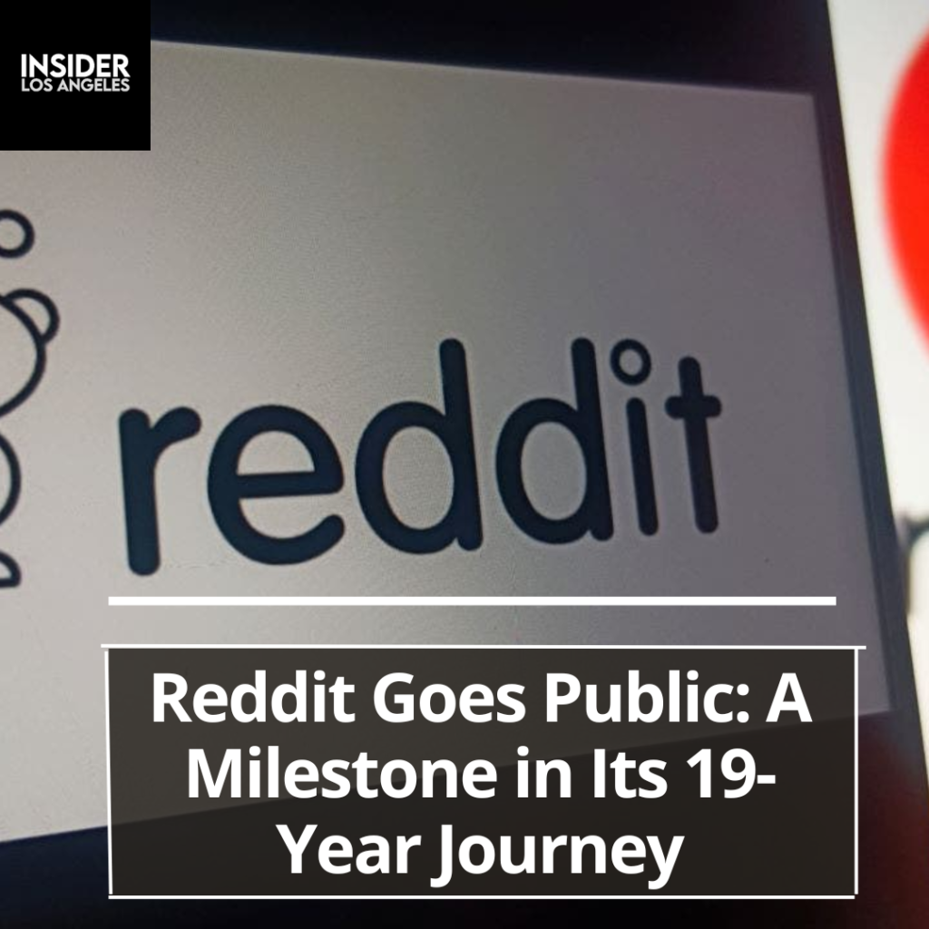 Reddit, the prominent online platform, became a publicly traded company on the New York Stock Exchange.