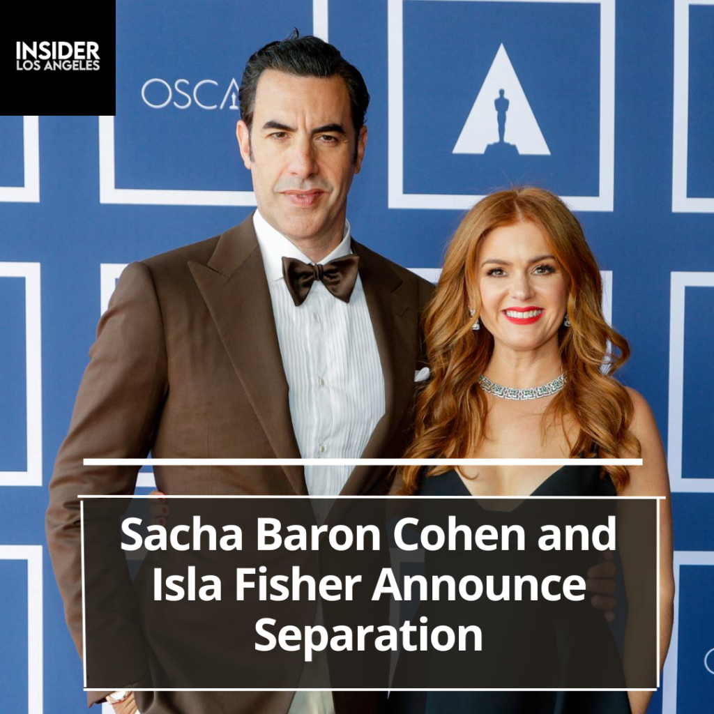 Sacha Baron Cohen and Isla Fisher declare their decision to split up after more than 20 years together.