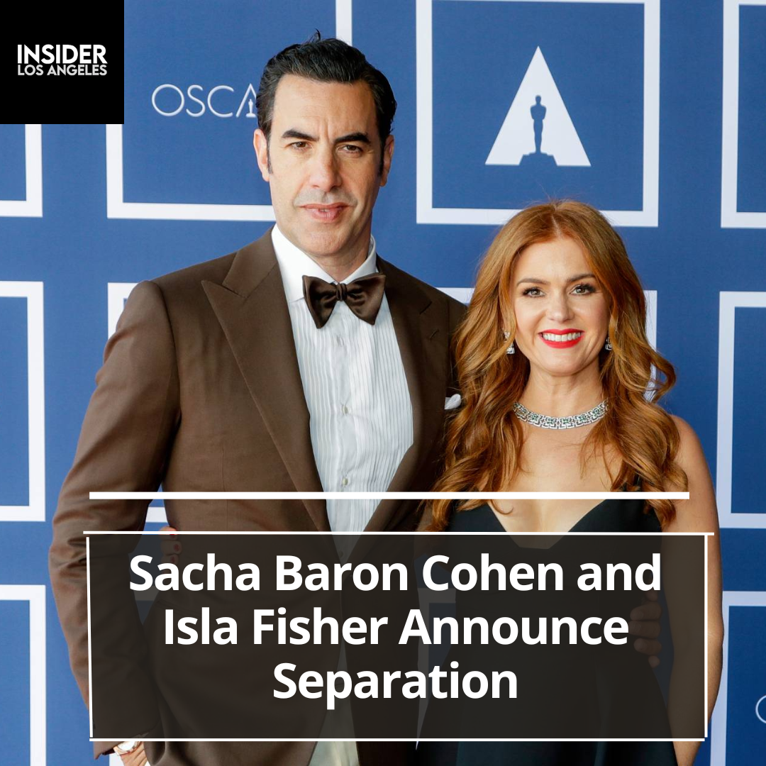 Sacha Baron Cohen and Isla Fisher declare their decision to split up after more than 20 years together.