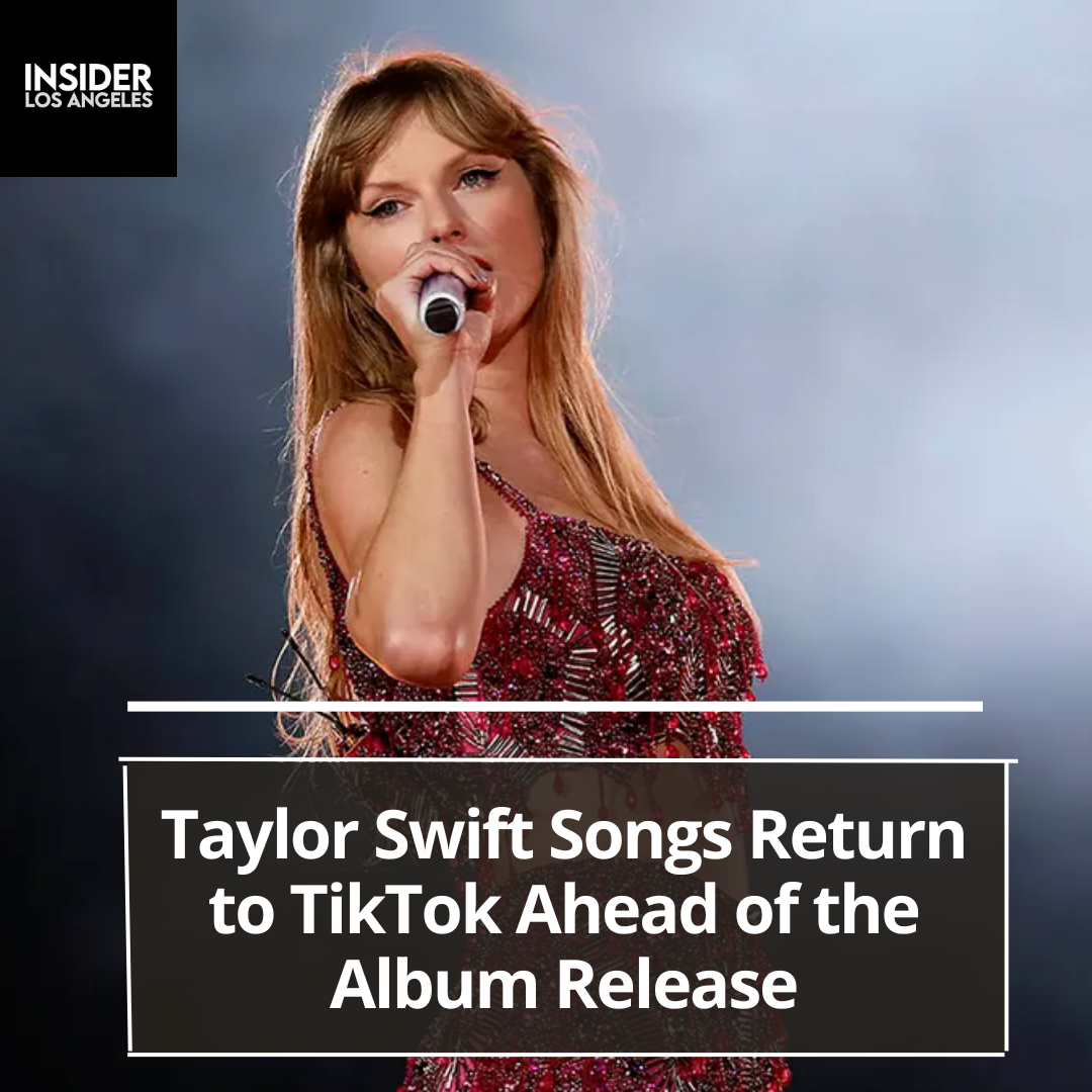 Taylor Swift fans rejoice as her songs return to TikTok just in time for the release of her much-anticipated album.
