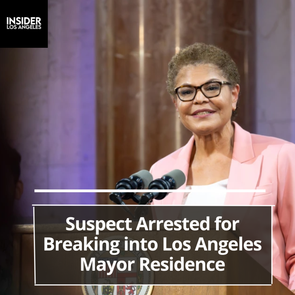 A suspect has been detained for breaking into the Getty House, Los Angeles Mayor Karen Bass' official residence.