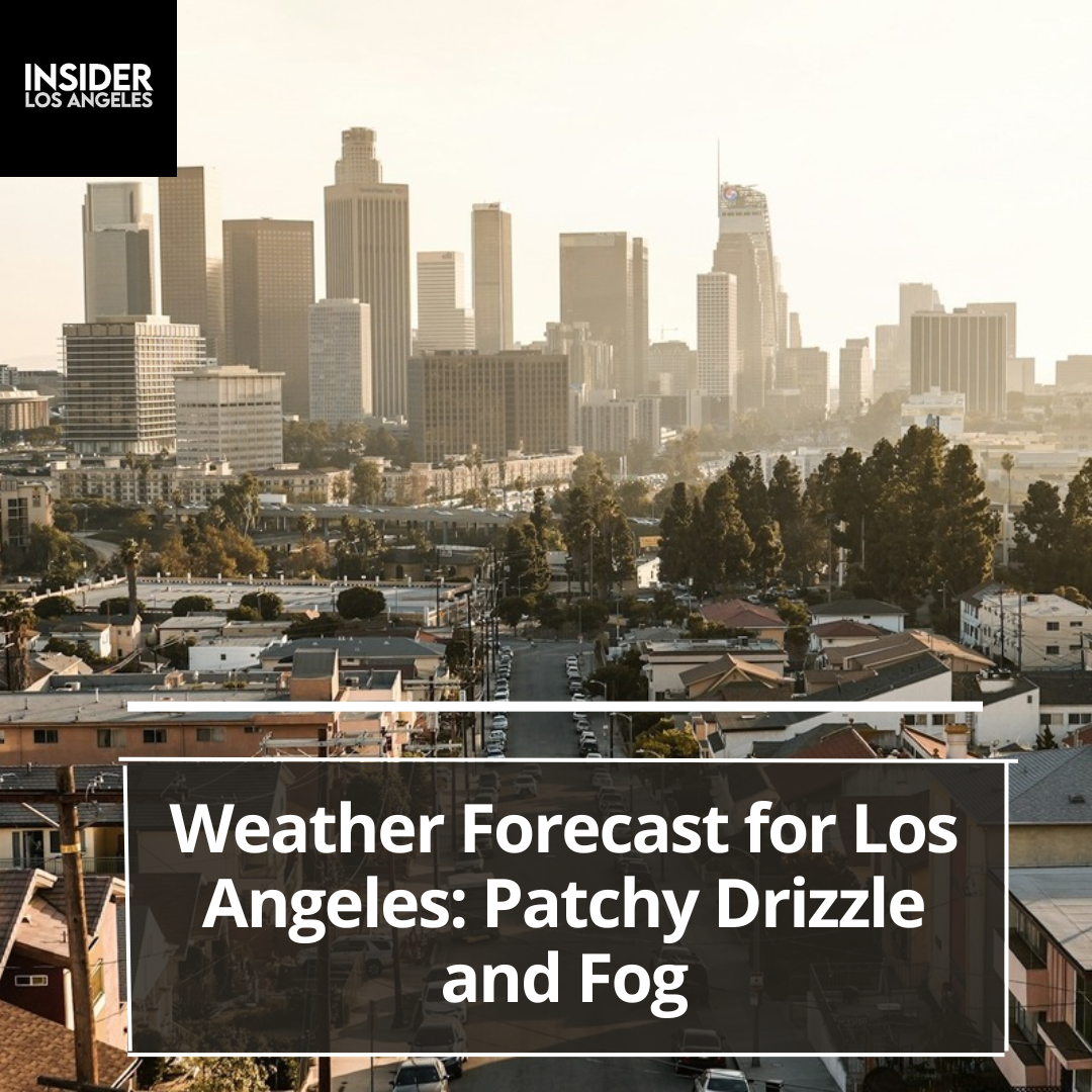 Los Angeles will expect patchy morning fog today, followed by largely sunny skies and a high near 64 degrees.