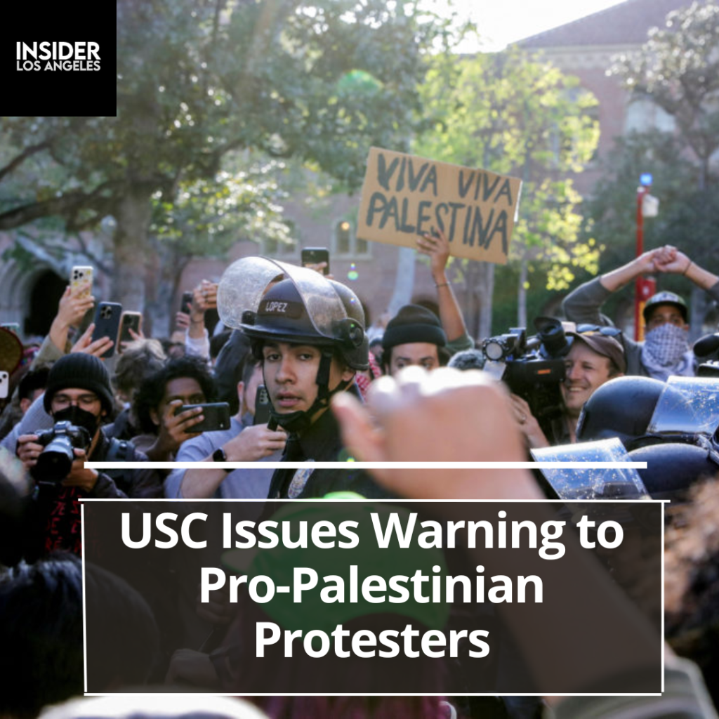 USC issued a harsh warning to protesters, requesting the dismantling of the last pro-Palestinian encampment.