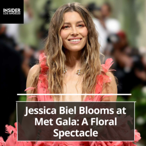 Jessica Biel walked the 2024 Met Gala red carpet in a stunning floral gown that captured the essence of the event's theme.